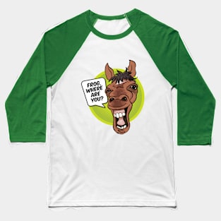 Froggy Horse Baseball T-Shirt